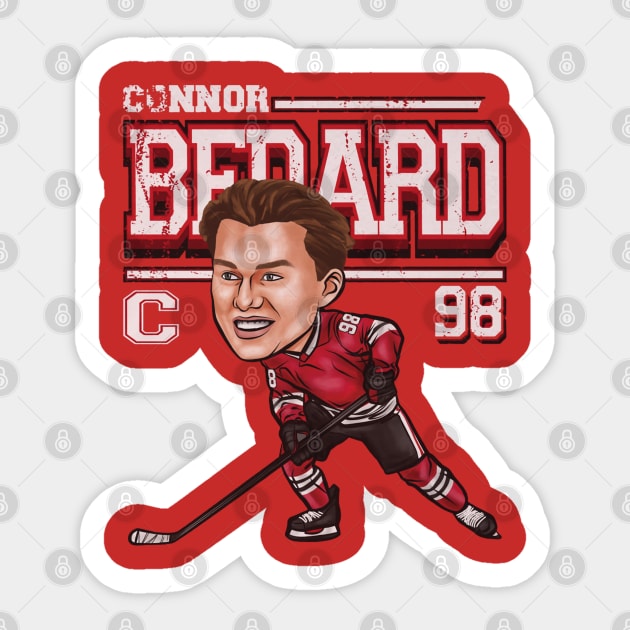 Connor Bedard Chicago Cartoon Sticker by ClarityMacaws